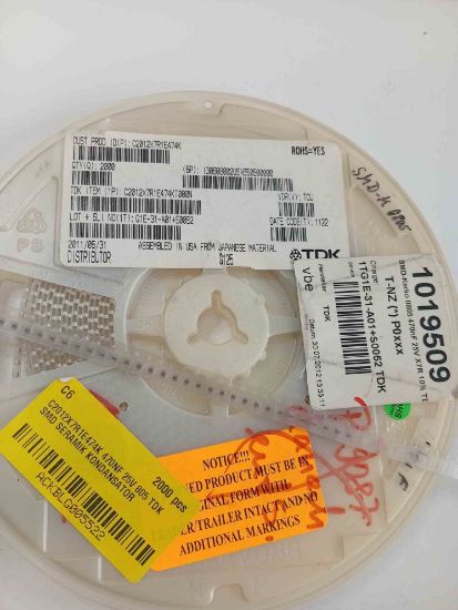 C2012X7R1E474K 470NF 25V 805 TDK SMD SERAMİK KONDANSATÖR resmi
