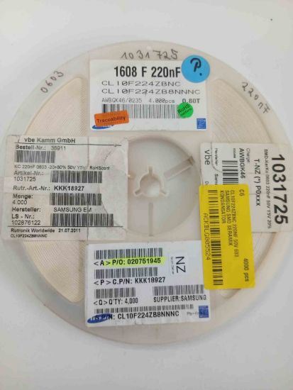 CL10F224ZBNC 220NF 50V 603 SAMSUNG SMD SERAMİK KONDANSATÖR resmi
