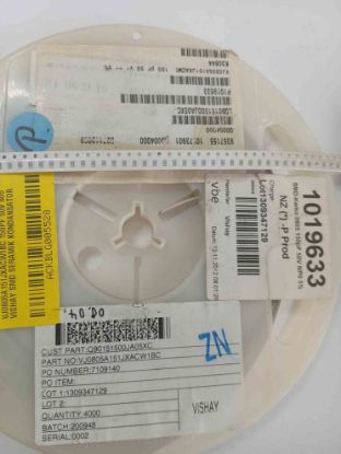 VJ0805A151JXACW1BC 150PF 50V 805 VISHAY SMD SERAMİK KONDANSATÖR resmi