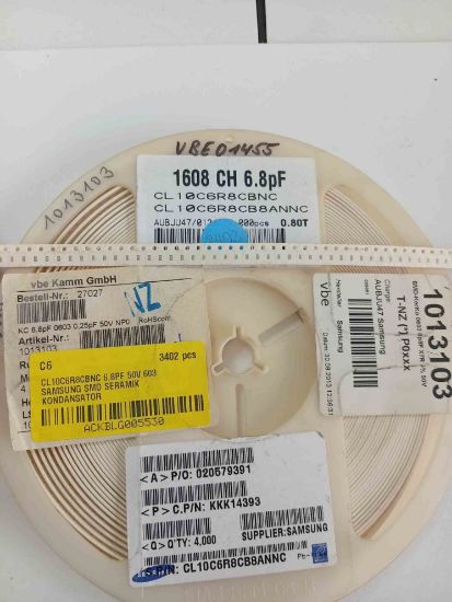 CL10C6R8CBNC 6.8PF 50V 603 SAMSUNG SMD SERAMİK KONDANSATÖR resmi