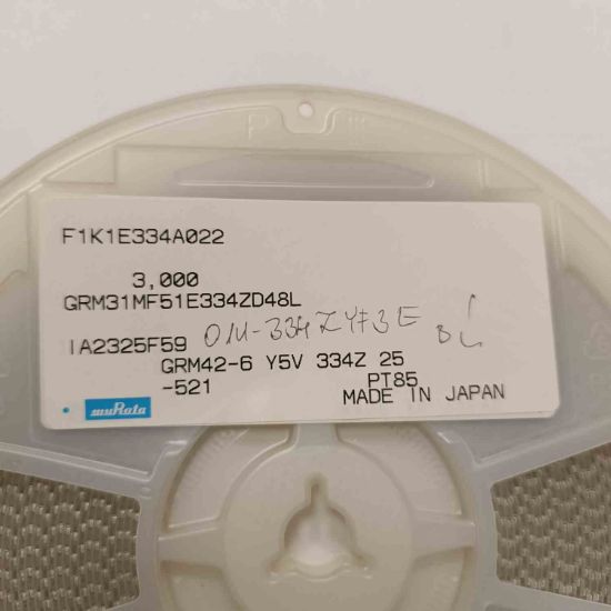 GRM42-6Y5V334Z25-521 330NF 25V 1206 MURATA SMD SERAMİK KONDANSATÖR resmi