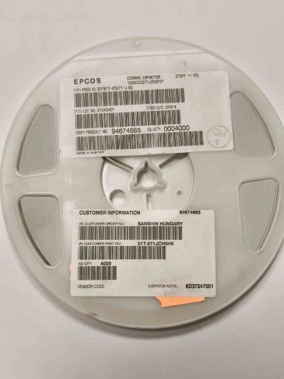 B37871K5271J60 270PF 50V 1206 EPCOS SMD SERAMİK KONDANSATÖR resmi