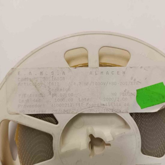 C1812C472KDRAC7800 4.7NF 1812 TAIWAN SMD SERAMİK KONDANSATÖR resmi