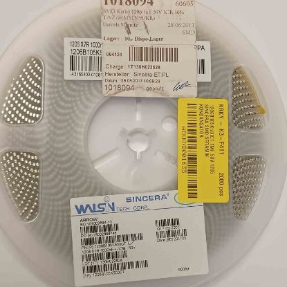 1206B105K500CT 1MF 50V 1206 SINCERA SMD SERAMİK KONDANSATÖR resmi