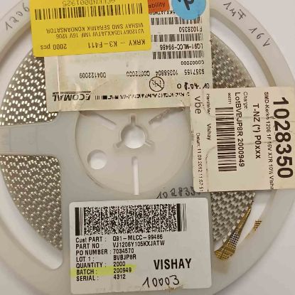 VJ1206Y105KXJATW 1MF 16V 1206 VISHAY SMD SERAMİK KONDANSATÖR resmi