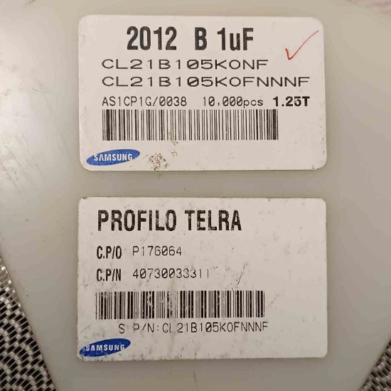 CL21B105KOFNNNF 1MF 25V 805 SMD SERAMİK KONDANSATÖR resmi