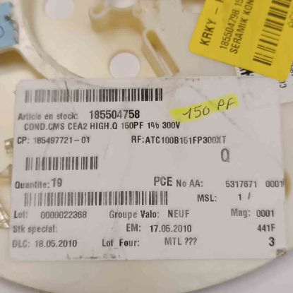 185504798 150PF 300V SMD SMD SERAMİK KONDANSATÖR resmi