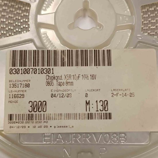 GRM21BR61C106KE15L 10MF 16V 805 SMD SERAMİK KONDANSATÖR resmi