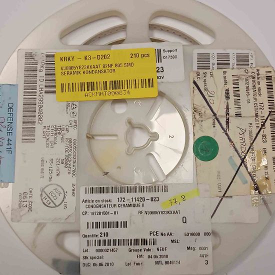 VJ0805Y823KXAAT 82NF 805 SMD SERAMİK KONDANSATÖR resmi