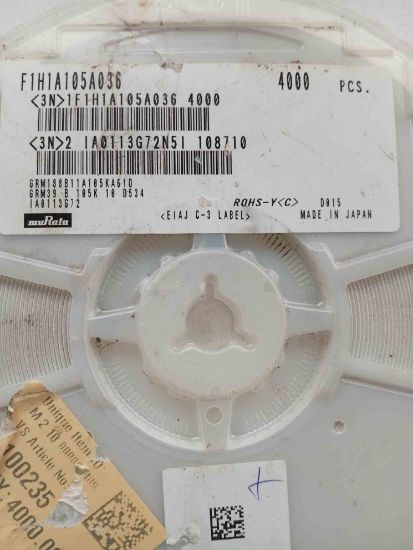 GRM188B11A105KA61D MURATA resmi