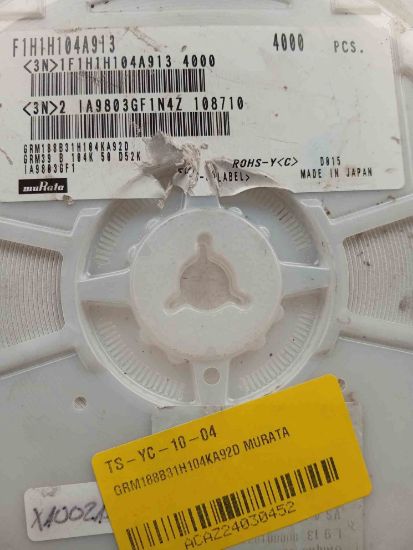 GRM188B31H104KA92D MURATA resmi