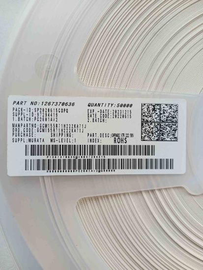 GCM155R71H222KA71J 2.2NF 50V 402 resmi