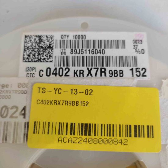C402KRX7R9BB152  50V 1500pF X7R 0402 10% resmi