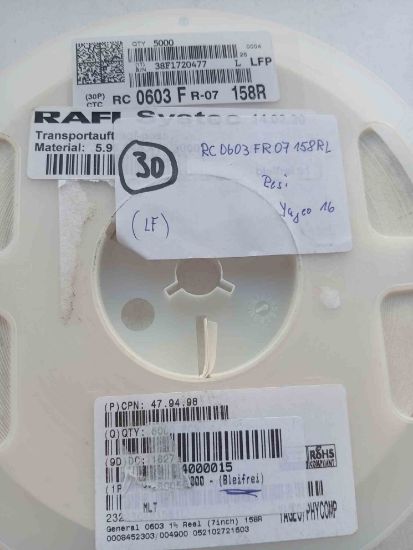 RC0603FR07152RL 158R 603 YAGEO DİRENÇ resmi