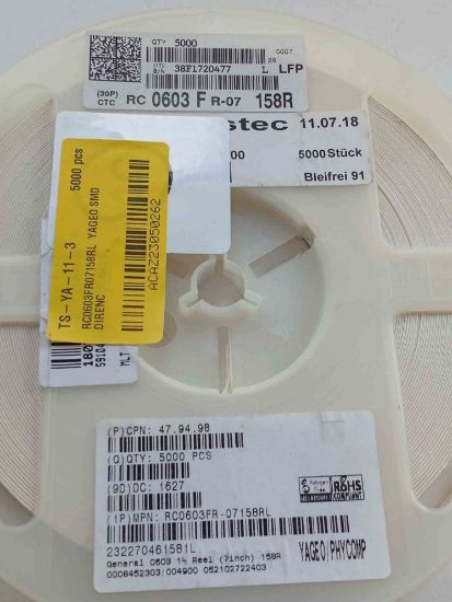 RC0603FR07158RL YAGEO SMD DİRENÇ resmi