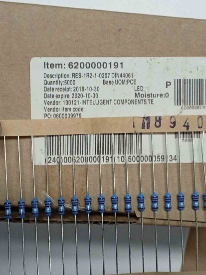 RES-1R2-1-0207 DIN44061 YAGEO DİRENÇ resmi