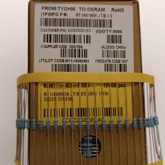 RT1/4W680K JT/B XS 680K 1/4W DİRENÇ resmi