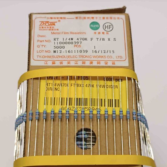 RT1/4W470K FT/BXS 470K 1/4W DİRENÇ resmi