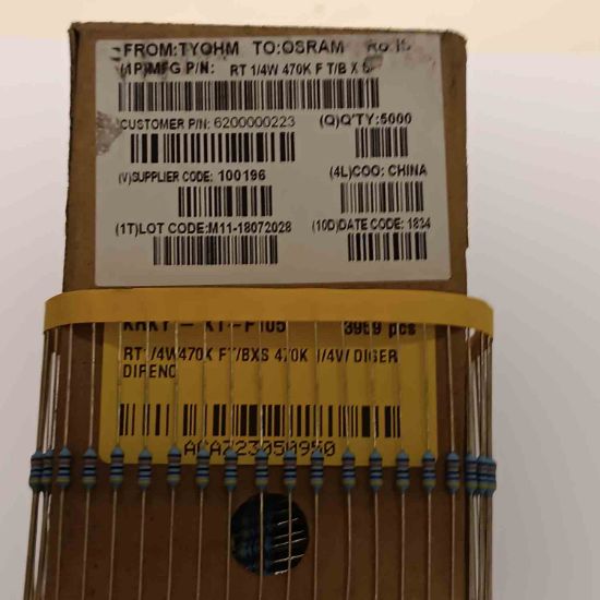 RT1/4W470K FT/BXS 470K 1/4W DİRENÇ resmi