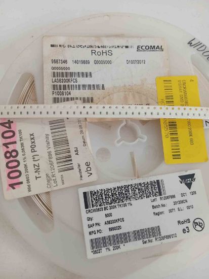 CRCRW0603BC200KTK100 200K 603 VISHAY SMD DİRENÇ resmi