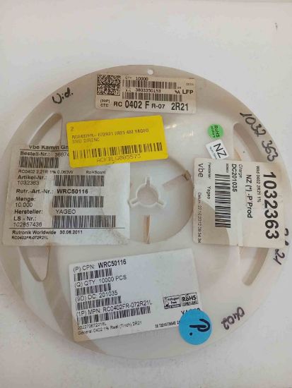 RC0402FR-072R21 2R21 402 YAGEO SMD DİRENÇ resmi