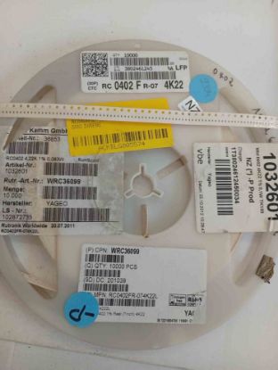 RC0402FR-074K22 4K22 402 YAGEO SMD DİRENÇ resmi