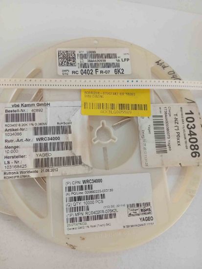 RC0402FR-076K2 6K2 402 YAGEO SMD DİRENÇ resmi