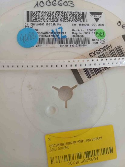 CRCW060310022R 22R1 603 VISHAY SMD DİRENÇ resmi