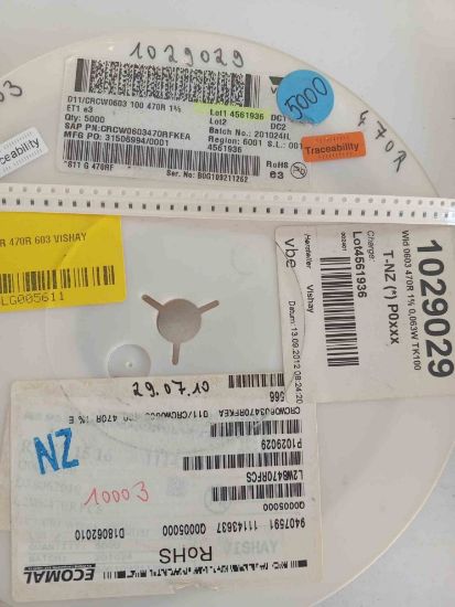 CRCW0603100470R 470R 603 VISHAY SMD DİRENÇ resmi