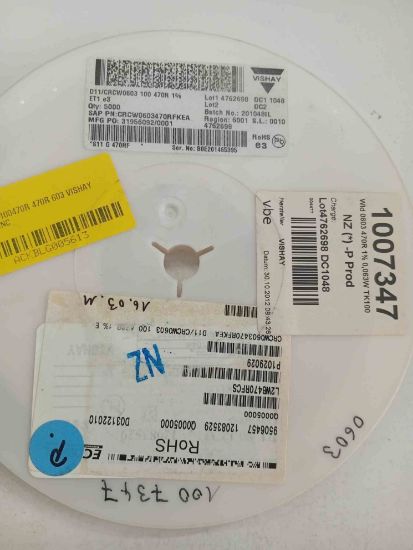 CRCW0603100470R 470R 603 VISHAY SMD DİRENÇ resmi