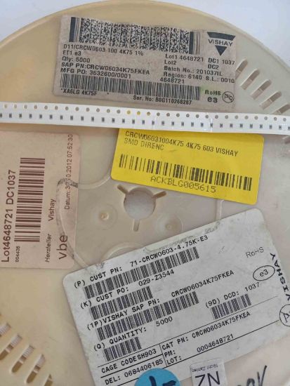 CRCW06031004K75 4K75 603 VISHAY SMD DİRENÇ resmi