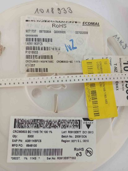 CRCW0603BC11K5TK100 11K5 603 VISHAY SMD DİRENÇ resmi