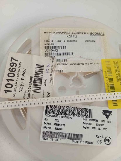 CRCW0603BC15K0TK100 15K 603 VISHAY SMD DİRENÇ resmi