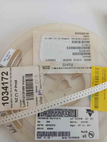 CRCW0603BC15K0TK100 15K 603 VISHAY SMD DİRENÇ resmi