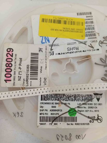 CRCW0603BC56K0TK100 56K 603 VISHAY SMD DİRENÇ resmi