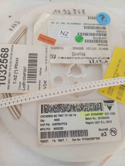 CRCW0603BC78K7TK100 78K7 603 VISHAY SMD DİRENÇ resmi