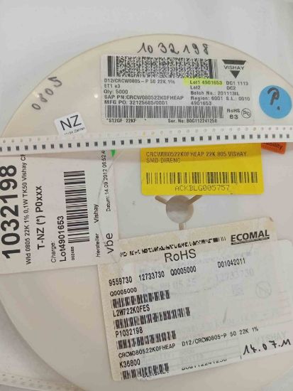 CRCW080522K0FHEAP 22K 805 VISHAY SMD DİRENÇ resmi