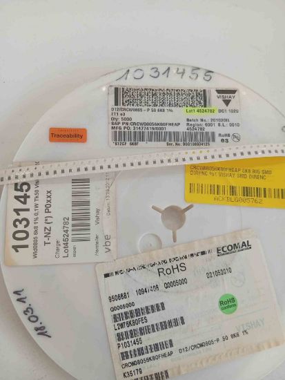 CRCW08056K80FHEAP 6K8 805 SMD DİRENÇ %1 VISHAY SMD DİRENÇ resmi