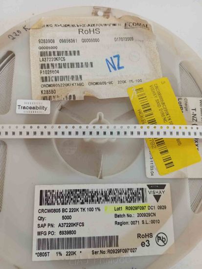 CRCW0805BC220KTK100 220K 805 VISHAY SMD DİRENÇ resmi