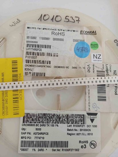 CRCW0805BC24R0TK100 24R 805 VISHAY SMD DİRENÇ resmi