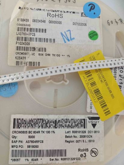 CRCW0805BC604RTK100 604R 805 VISHAY SMD DİRENÇ resmi