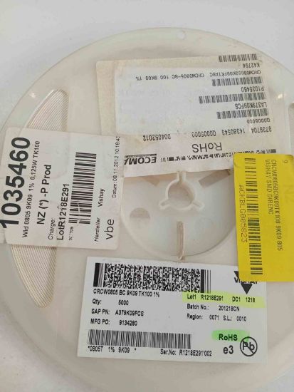 CRCW0805BC9K09TK100 9K09 805 VISHAY SMD DİRENÇ resmi