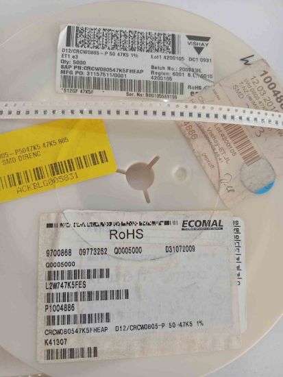 CRCW0805-P5047K5 47K5 805 VISHAY SMD DİRENÇ resmi