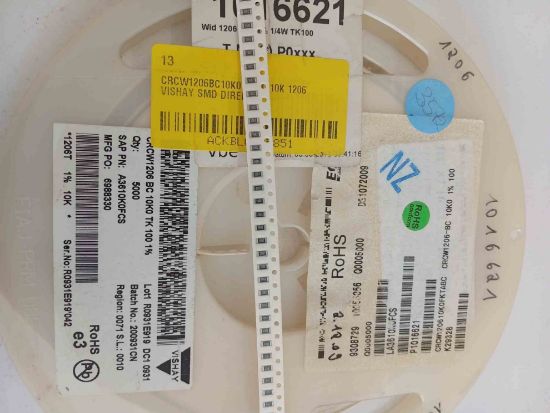 CRCW1206BC10K0TK100 10K 1206 VISHAY SMD DİRENÇ resmi