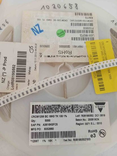 CRCW1206BC16K0TK100 16K 1206 VISHAY SMD DİRENÇ resmi