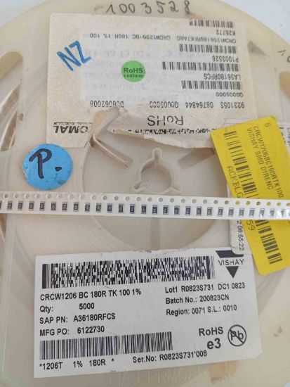 CRCW1206BC180RTK100 180R 1206 VISHAY SMD DİRENÇ resmi