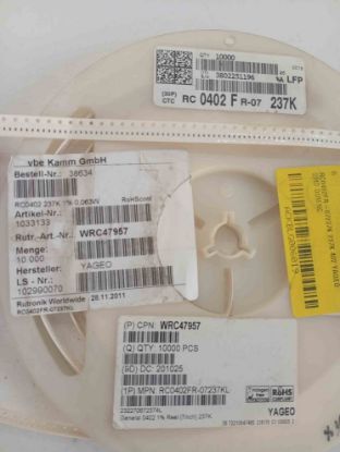 RC0402FR-07237K 237K 402 YAGEO SMD DİRENÇ resmi