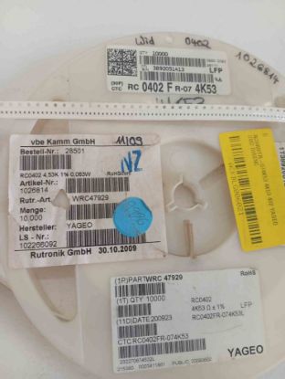 RC0402FR-074K53 4K53 402 YAGEO SMD DİRENÇ resmi