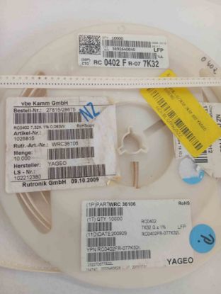 RC0402FR-077K32 7K32 402 YAGEO SMD DİRENÇ resmi