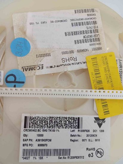 CRCW0402BC15K0TK100 15K 402 VISHAY SMD DİRENÇ resmi